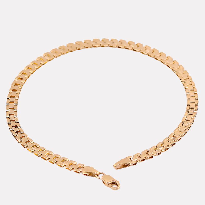 Pulso Tipo Rolex 14k 3.4g 21cm